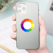 Kleurencirkel Sticker (Telefoon)