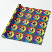 Kleurencirkel van de regenboog cadeaupapier (Uitgerold)