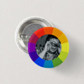 Kleurencirkel van de Regenboog Ronde Button 3,2 Cm (Voorkant /achterkant)