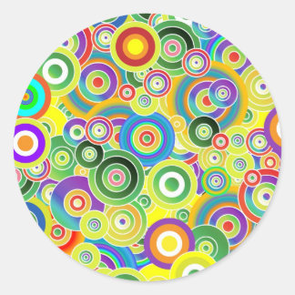 Kleurencirkels Ronde Sticker