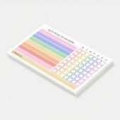 Kleurencode Regenboog Weektaken Huishoudelijke Tak Post-it® Notes (Schuin)