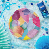 Kleurencrash 2 papieren bordje (Feest)