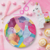 Kleurencrash 2 papieren bordje (Feest)