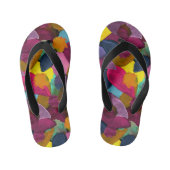 Kleurencrash 3 kinder teenslippers (Voetbed)