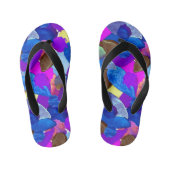 Kleurencrash 4 kinder teenslippers (Voetbed)