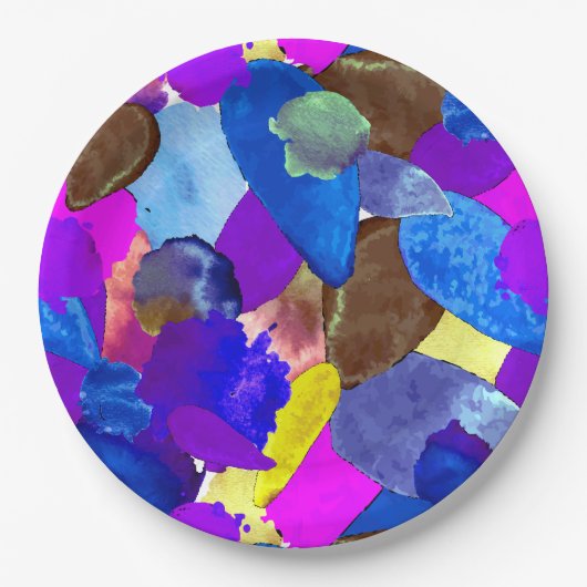 Kleurencrash 4 papieren bordje (Voorkant)