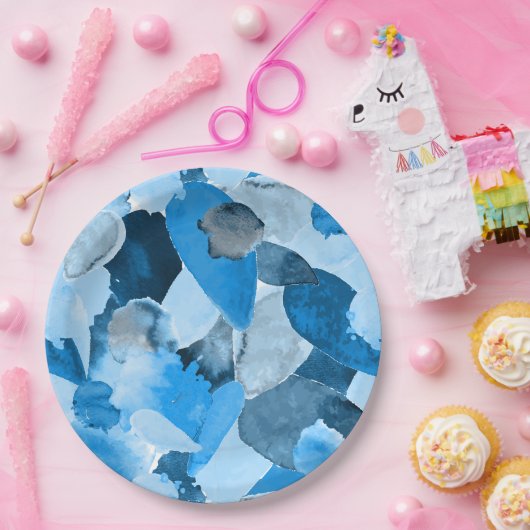 Kleurencrash 6 papieren bordje (Feest)