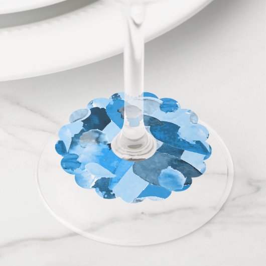 Kleurencrash 6 wijnglaslabel (Dichtbij)