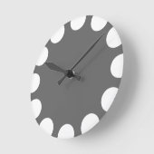 Kleurencrescent - wit met grijs ronde klok (Hoek)