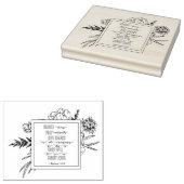 Kleurend Bijbelvers voor Thanksgiving 1 Thess. 5 Rubberstempel (Gestempeld)