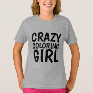 KLEUREND MEISJE T-shirts, Liefhebber van Kleurboek T-shirt