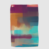 Kleurend retro toonmengsel golfhanddoek (Voorkant)