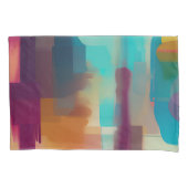 Kleurend retro toonmengsel kussensloop (Voorkant)