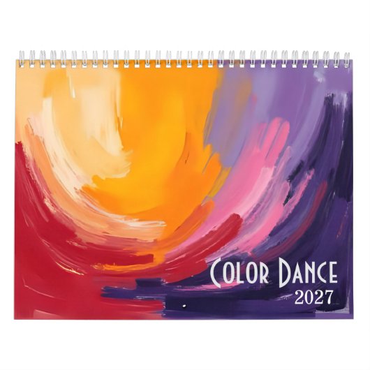 Kleurendans 2026 Abstracte Kunstkalender Kalender (Hoes)