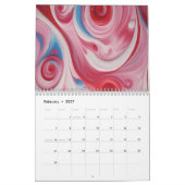 Kleurendans 2026 Abstracte Kunstkalender Kalender (Feb 2027)