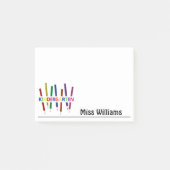Kleurendocent Pencils Post-it® Notes (Voorkant)