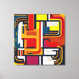 kleurendoolhof canvas afdruk