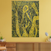 kleurendruk canvas afdruk (Insitu (Woonkamer))