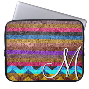kleurendrukstrips laptop sleeve