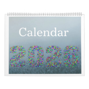 Kleureneffect 2026 Agenda – Elegant Zwart Kalender