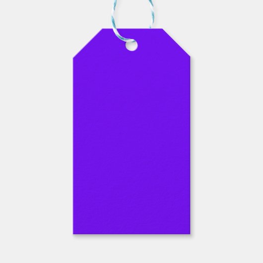 kleurenelektrische indigo cadeaulabel (Voorkant)