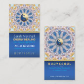 Kleurenenergie - Blauw geel Visitekaartje (Voorkant / Achterkant)