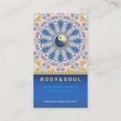 Kleurenenergie - Blauw geel Visitekaartje (Achterkant)