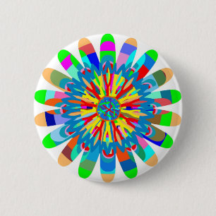 Kleurenenergie voor genezing: Inspiratie van SunFl Ronde Button 5,7 Cm