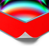 Kleurenexplosieverlichting Poster (Hoek)