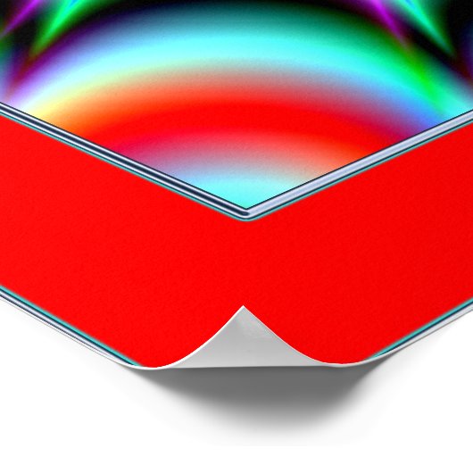 Kleurenexplosieverlichting Poster (Hoek)