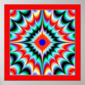 Kleurenexplosieverlichting Poster (Voorkant)