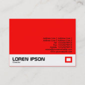 Kleurenfabriek - Rood (FF0000) Visitekaartje (Achterkant)