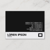 Kleurenfabriek - zwart (000000) visitekaartje (Achterkant)