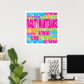 Kleurenfaciliteitenonderhoud Poster (Thuiskantoor)