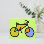 kleurenfiets briefkaart (Staand voorkant)