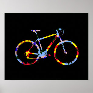 kleurenfiets - fietsdecor poster