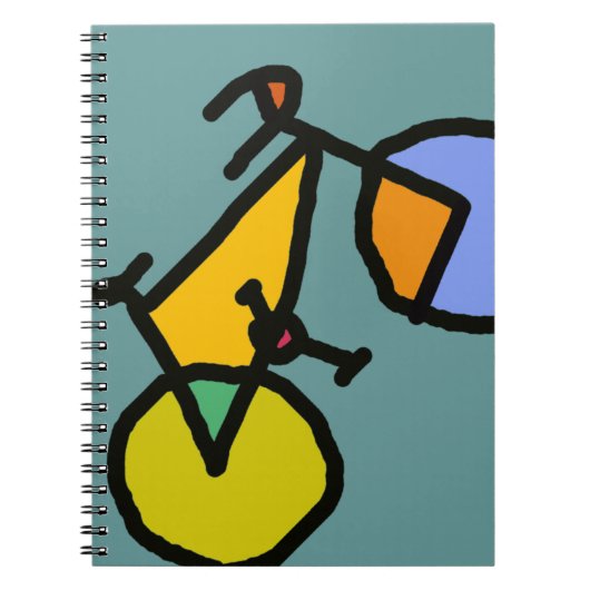 kleurenfiets notitieboek (Voorkant)