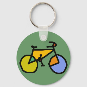 kleurenfiets sleutelhanger