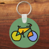 kleurenfiets sleutelhanger (Voorkant)