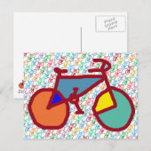 Kleurenfietsthema Briefkaart (Voorkant / Achterkant)