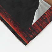 Kleurenfoto collage roestbruin hout fleece deken (Hoek)