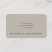 Kleurenfoto massatekst Achtergrond Visitekaartje (Achterkant)