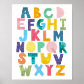 Kleurenfoto van alfabet poster (Voorkant)