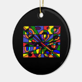 Kleurengaas Keramisch Ornament (Links)