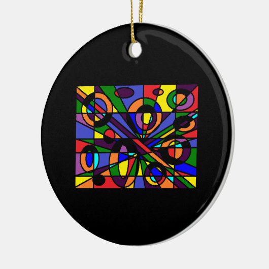 Kleurengaas Keramisch Ornament (Links)