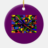 Kleurengaas Keramisch Ornament (Achterkant)