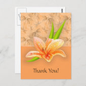 Kleurengallium en Natuur kunst in Perzikpatroon Briefkaart (Voorkant / Achterkant)