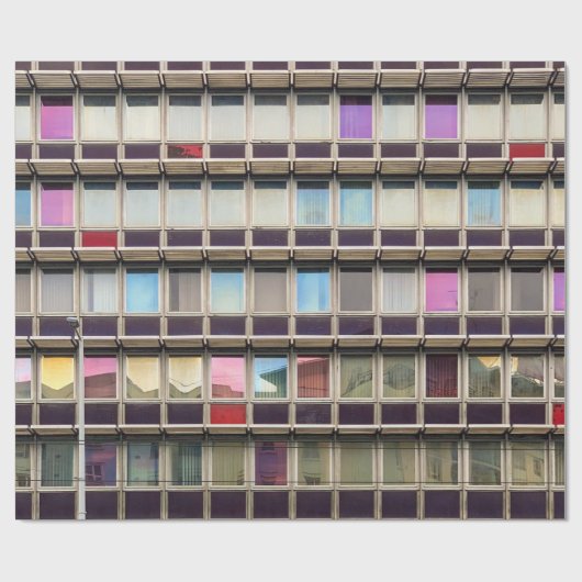 Kleurengebouw Cadeaupapier (Vlak)