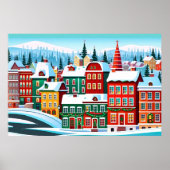 Kleurengebouwen Poster (Voorkant)