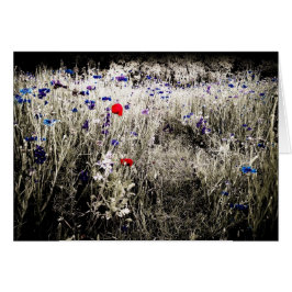 Kleurengeïsoleerde bloerkaart